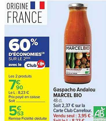 Gaspacho Andalou MARCEL BIO