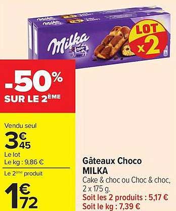 Gâteaux Choco MILKA
