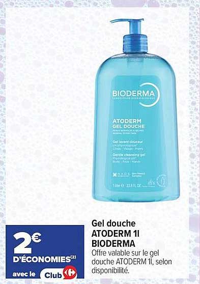 Gel douche ATODERM 1l BIODERMA