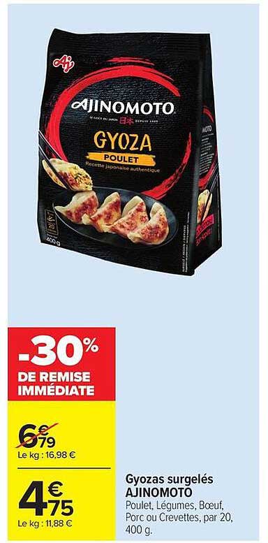 Gyozas surgelés AJINOMOTO