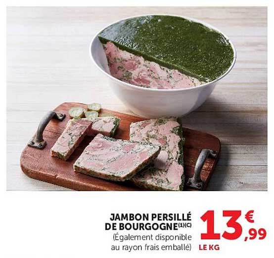 JAMBON PERSILLÉ DE BOURGOGNE (Également disponible au rayon frais emballé)