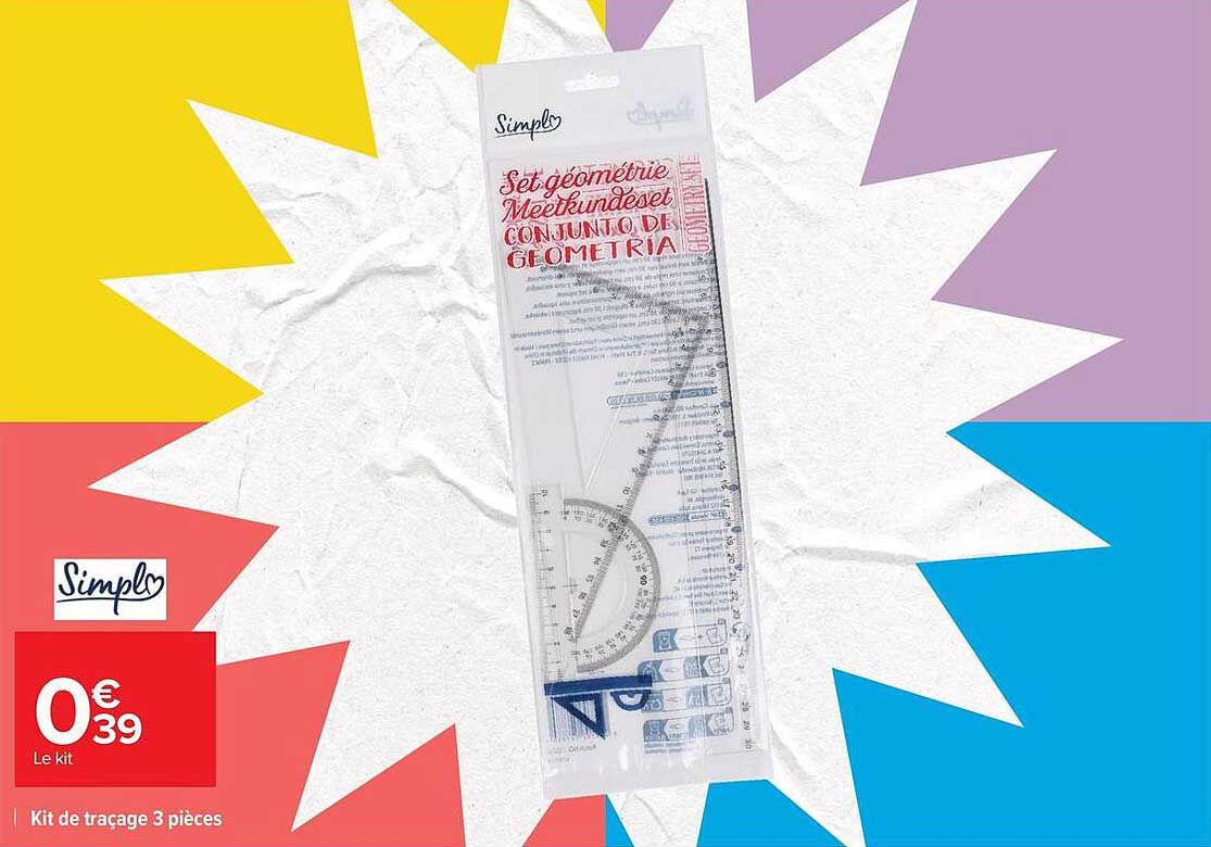 Kit de traçage 3 pièces