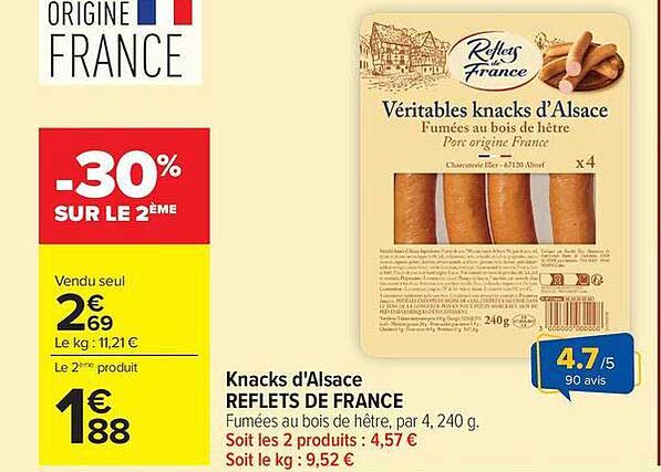 Knacks d'Alsace REFLETS DE FRANCE