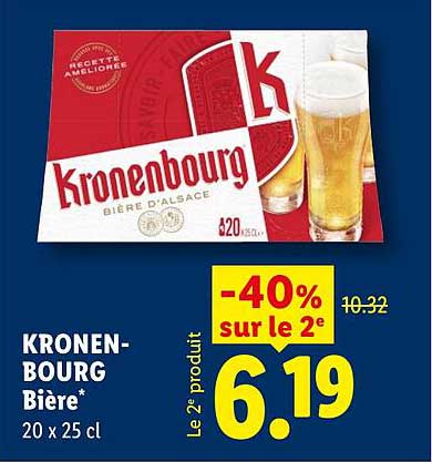 Kronenbourg Bière* 20 x 25 cl