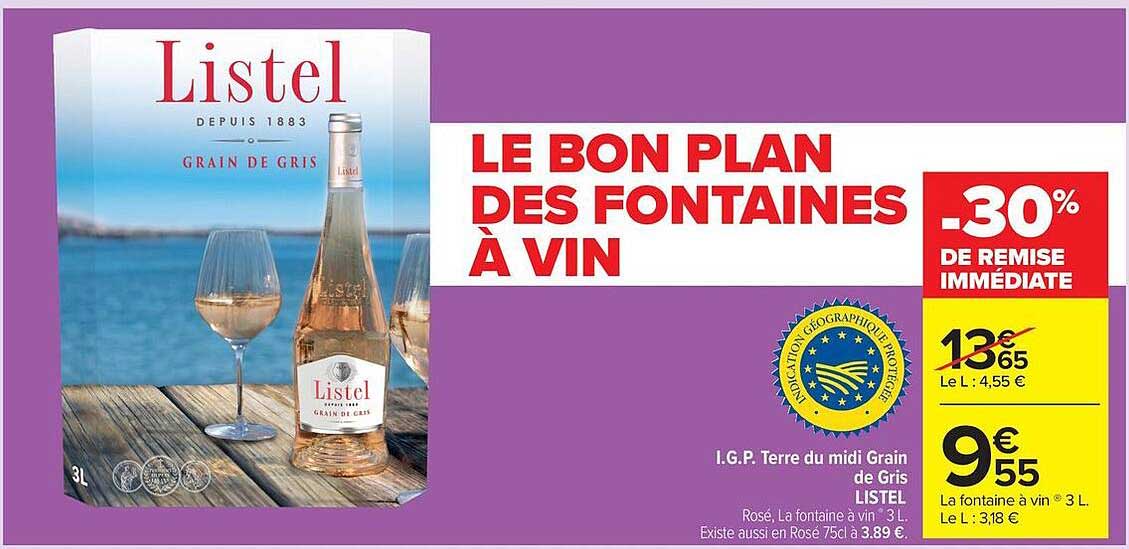 LE BON PLAN DES FONTAINES À VIN