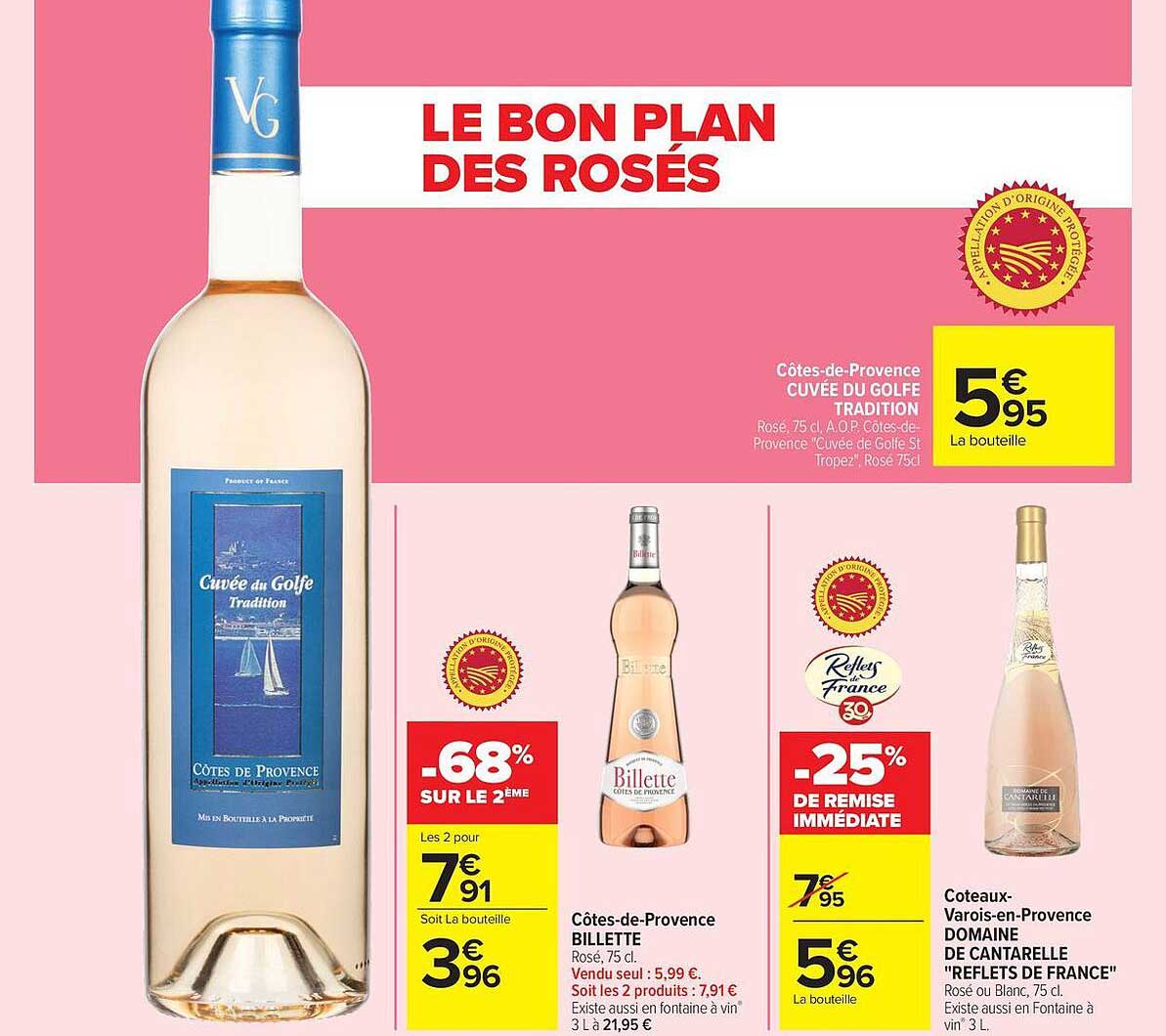LE BON PLAN DES ROSÉS