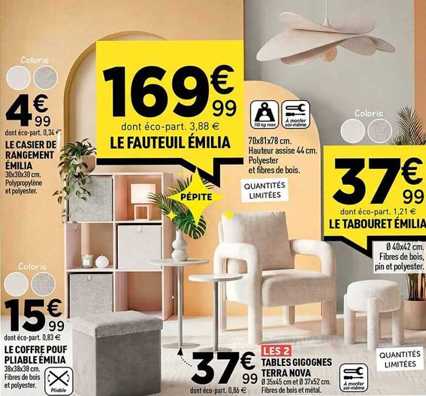 LE FAUTEUIL ÉMILIA