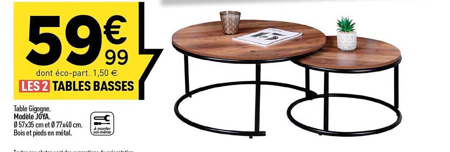 LES 2 TABLES BASSES