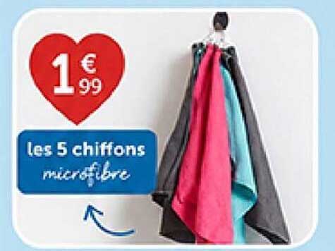 Les 5 chiffons microfibre