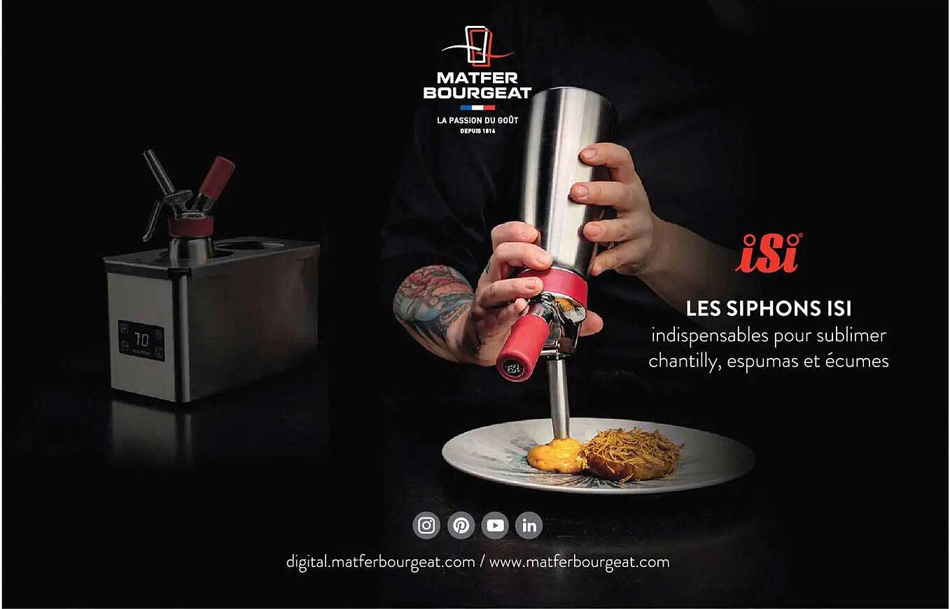LES SIPHONS ISI indispensables pour sublimer chantilly, espumas et écumes