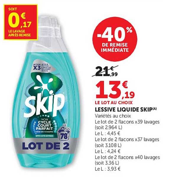 LESSIVE LIQUIDE SKIP