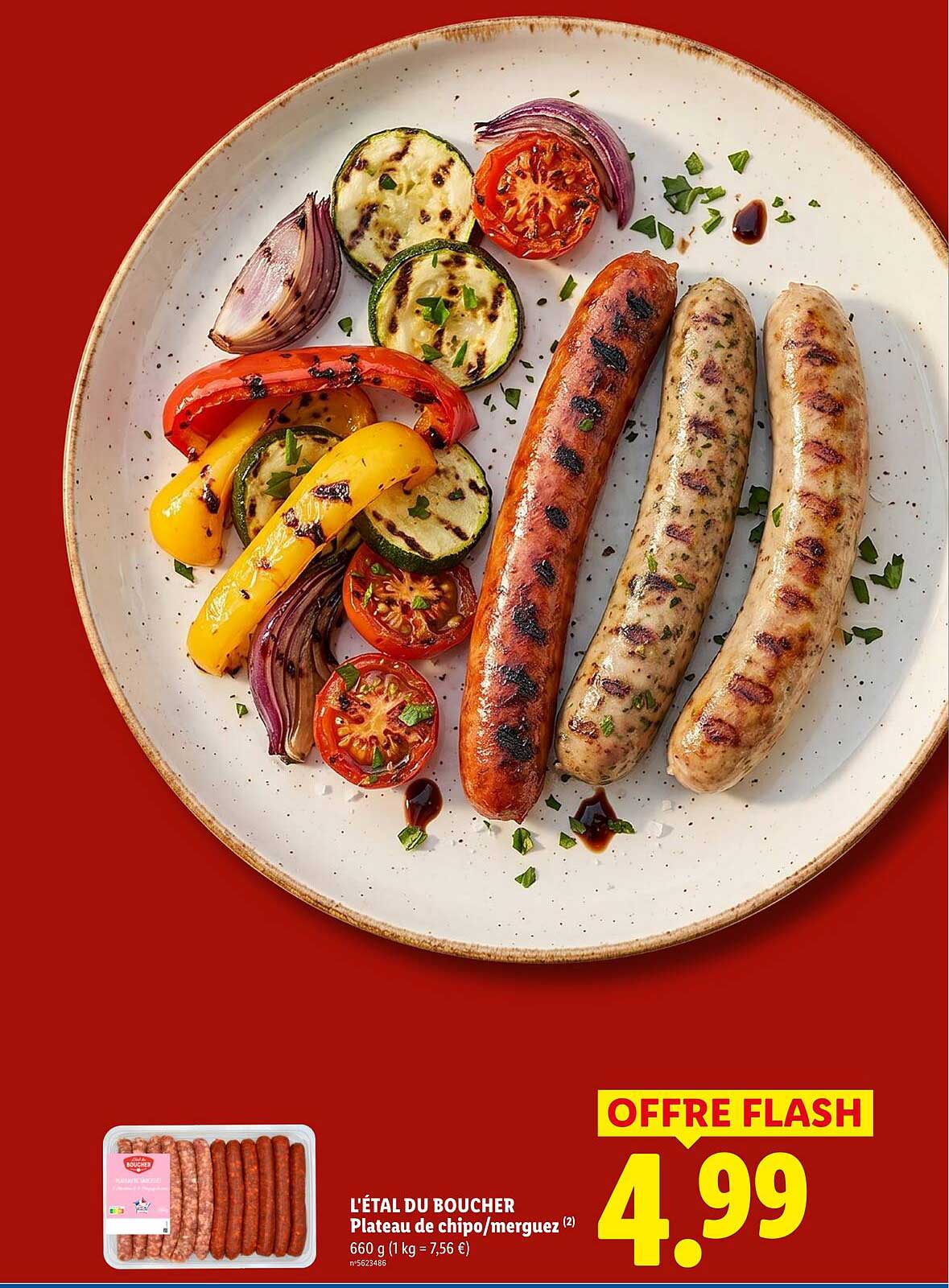 L'ÉTAL DU BOUCHER Plateau de chipo/merguez (2)