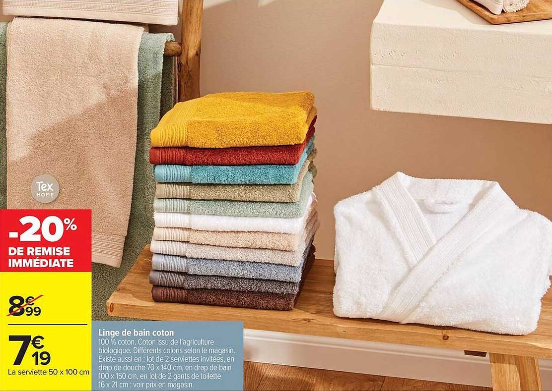 Linge de bain coton