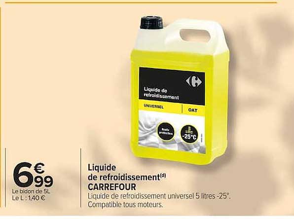 Liquide de refroidissement CARREFOUR