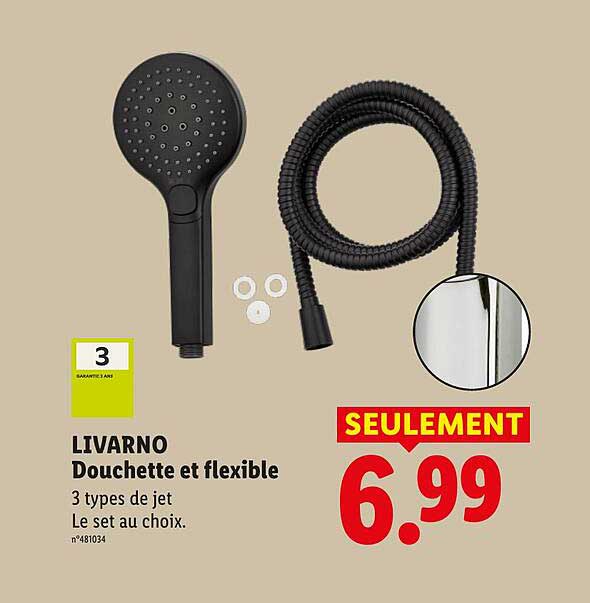LIVARNO Douchette et flexible