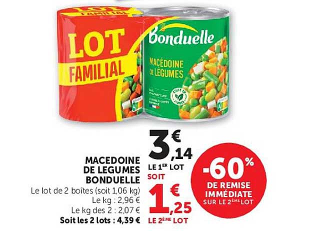 MACEDOINE DE LEGUMES BONDUELLE