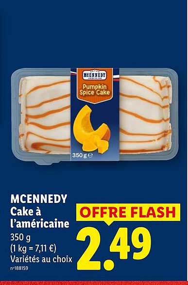 MCENNEDY Cake à l'américaine 350 g Variétés au choix