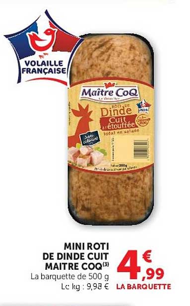 MINI ROTI DE DINDE CUIT MAITRE COQ