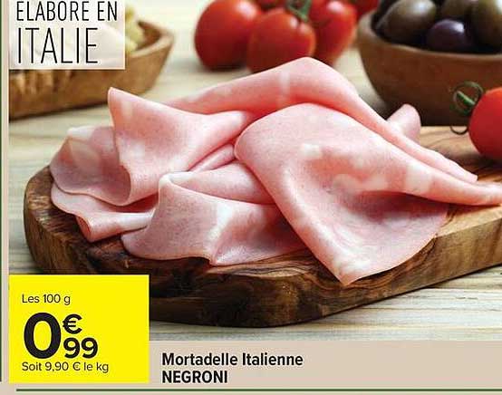 Mortadelle Italienne NEGRONI