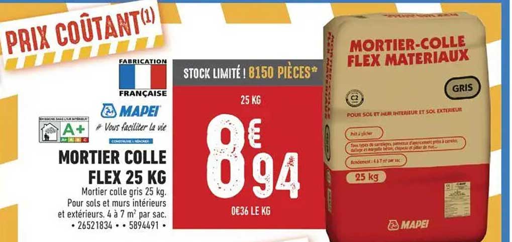 MORTIER COLLE FLEX 25 KG