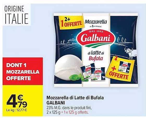 Mozzarella di Latte di Bufala GALBANI