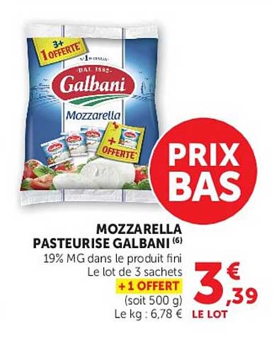 MOZZARELLA PASTEURISEE GALBANI (6)