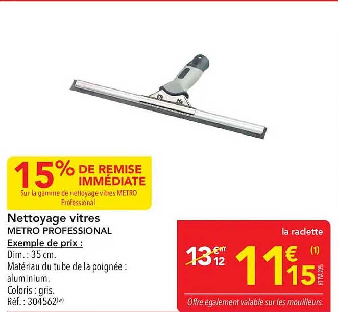 Nettoyage vitres METRO PROFESSIONAL