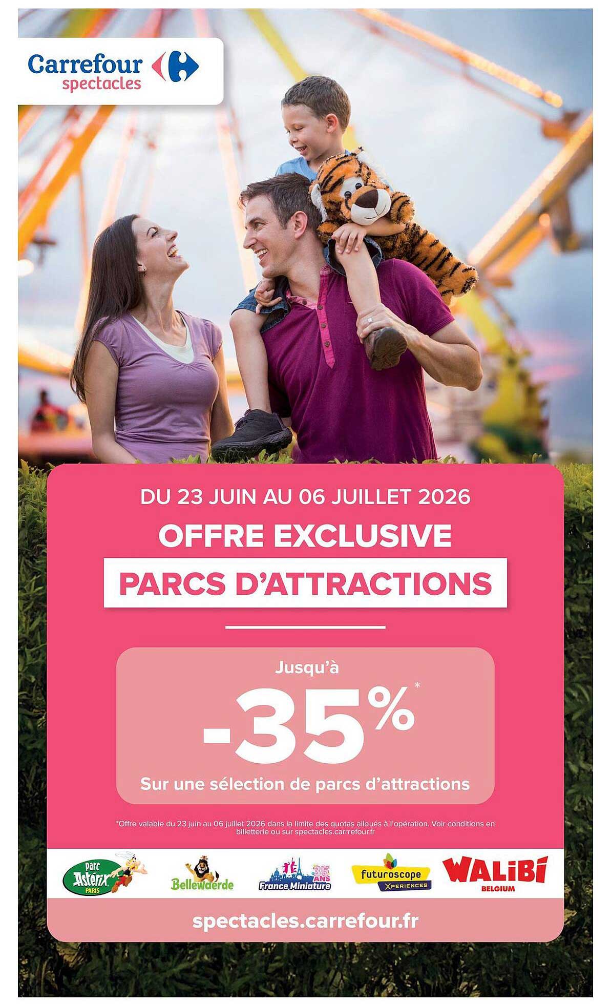 OFFRE EXCLUSIVE PARCS D’ATTRACTIONS