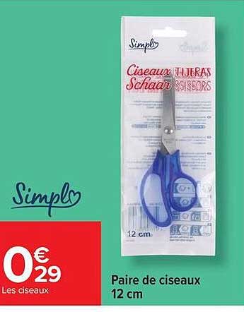 Paire de ciseaux 12 cm