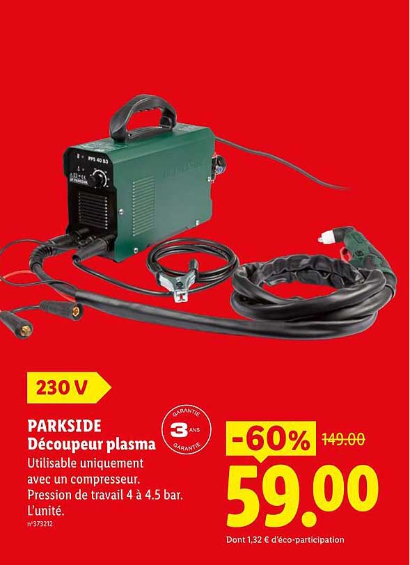 PARKSIDE Découpeur plasma