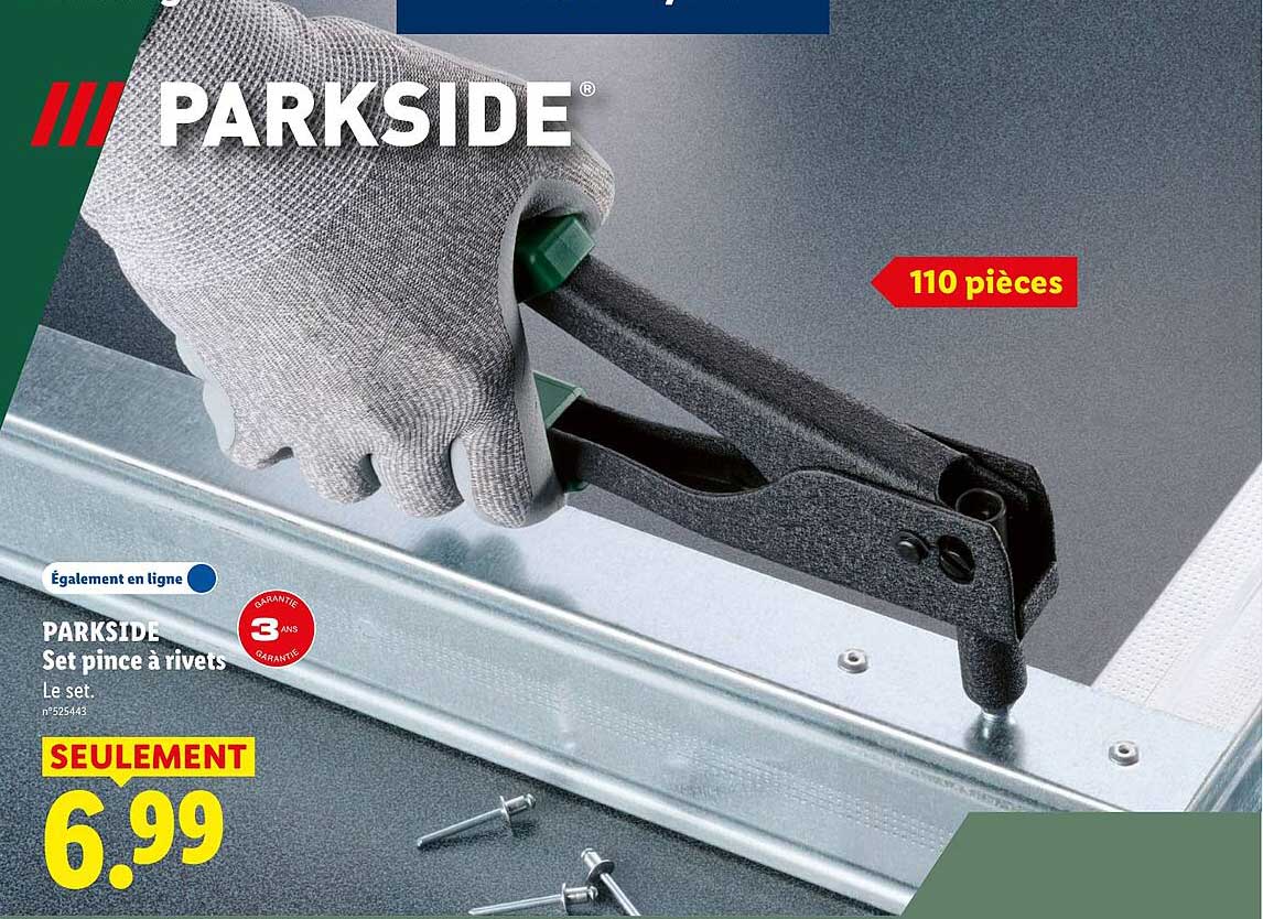 PARKSIDE Set pince à rivets