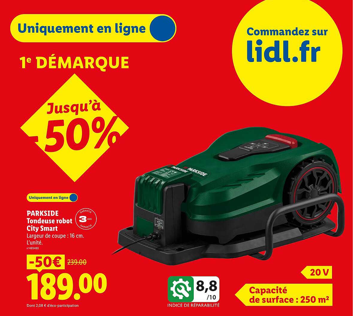 PARKSIDE Tondeuse robot City Smart