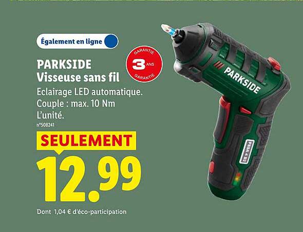 PARKSIDE Visseuse sans fil