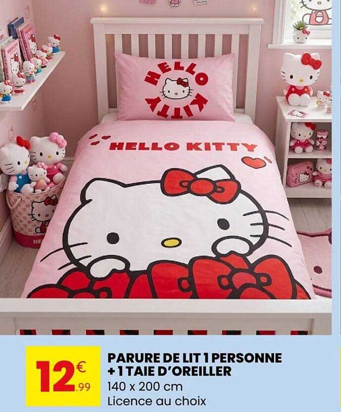 PARURE DE LIT 1 PERSONNE + 1 TAIE D’OREILLER