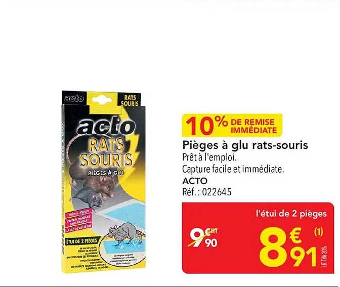 Pièges à glu rats-souris
