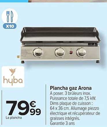 Plancha gaz Arona