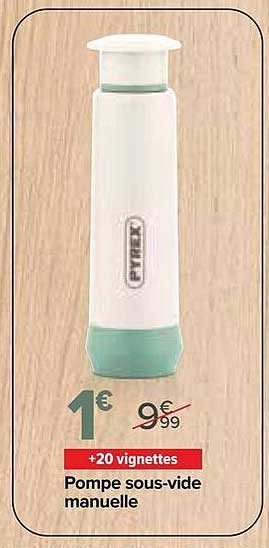 Pompe sous-vide manuelle