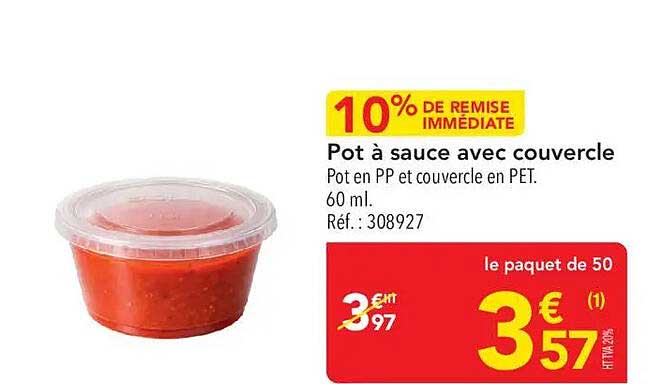Pot à sauce avec couvercle