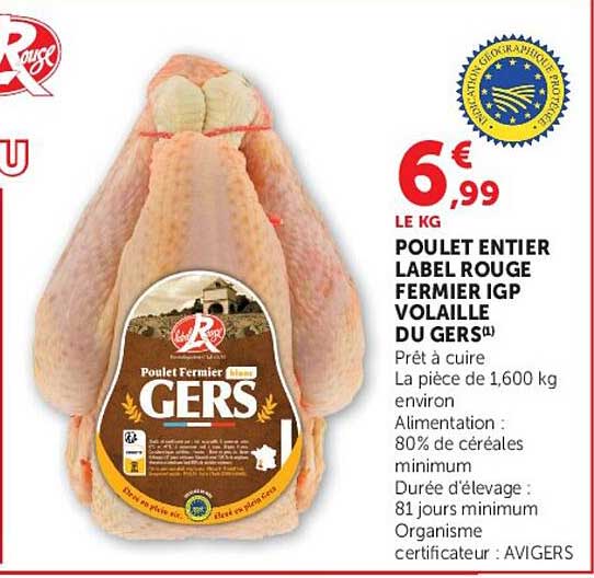 POULET ENTIER LABEL ROUGE FERMIER IGP VOLAILLE DU GERS(1)