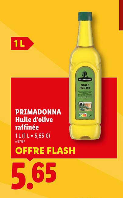 PRIMADONNA Huile d'olive raffinée