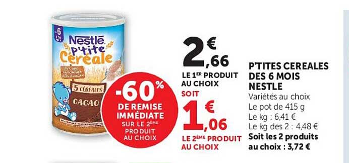 P'TITES CEREALES DES 6 MOIS NESTLE