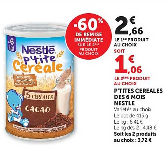 PTITES CEREALES DES 6 MOIS NESTLE