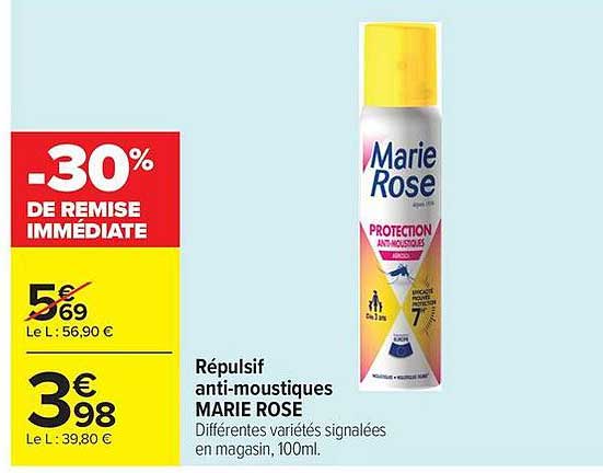 Répulsif anti-moustiques MARIE ROSE