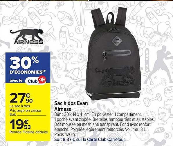 Sac à dos Evan Airness