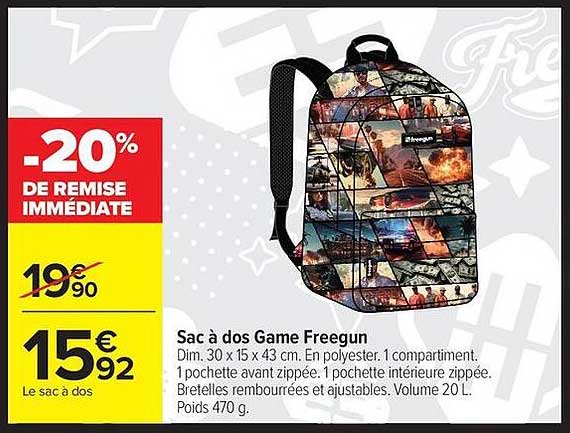 Sac à dos Game Freegun