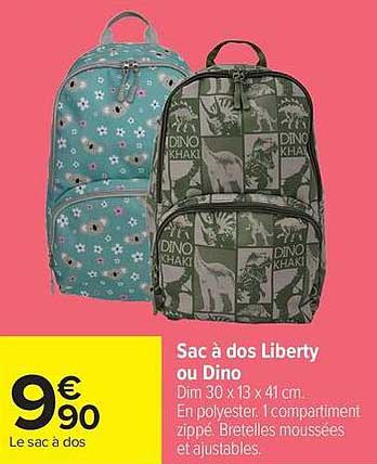 Sac à dos Liberty ou Dino