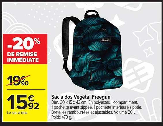 Sac à dos Végétal Freegun