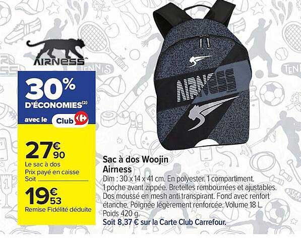 Sac à dos Woojin Airness
