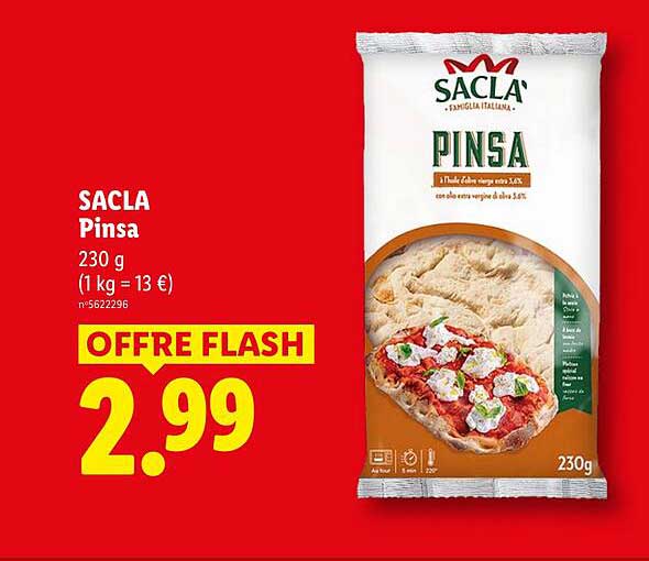 SACLA Pinsa 230 g (1 kg = 13 €)