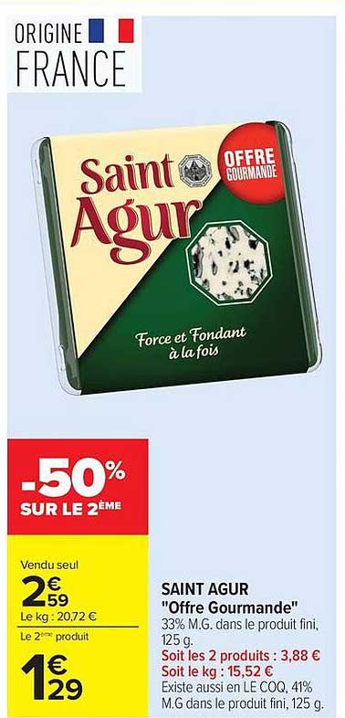 SAINT AGUR "Offre Gourmande"
